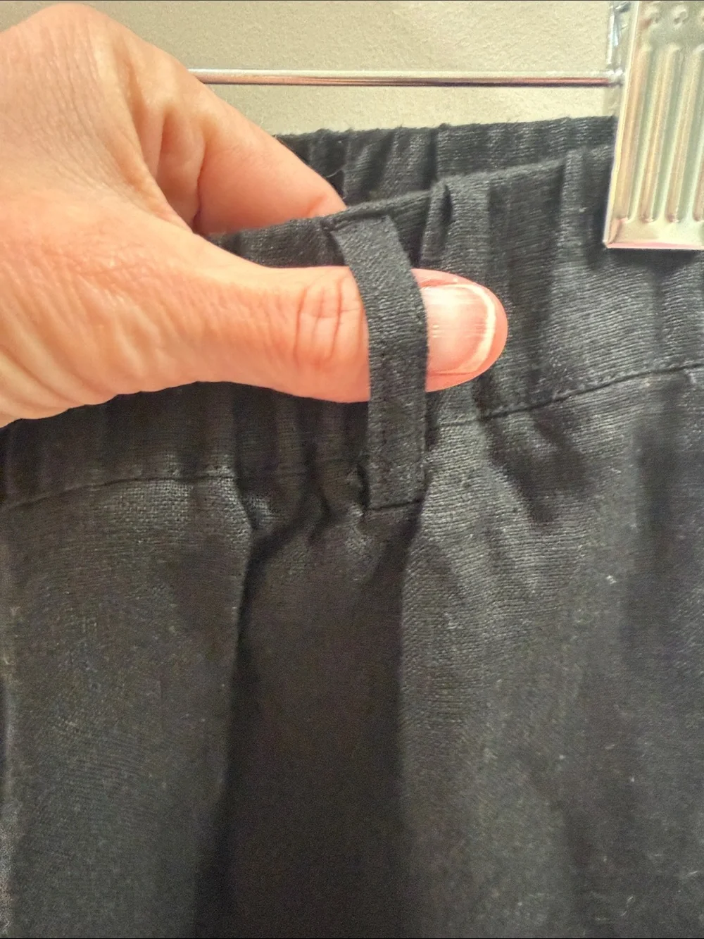 NWT Quince 100% European Linen Pants Black Medium (332)